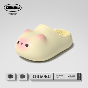 3D Cat Paw Slippers - Peach Rabbit