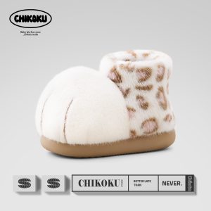 Snowball Cat Paw Boots - Leopard White