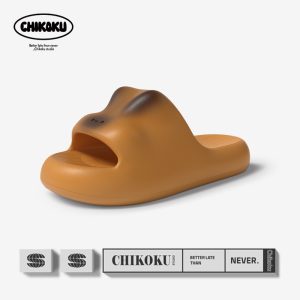 Caramel Rabbit Slides - Brown